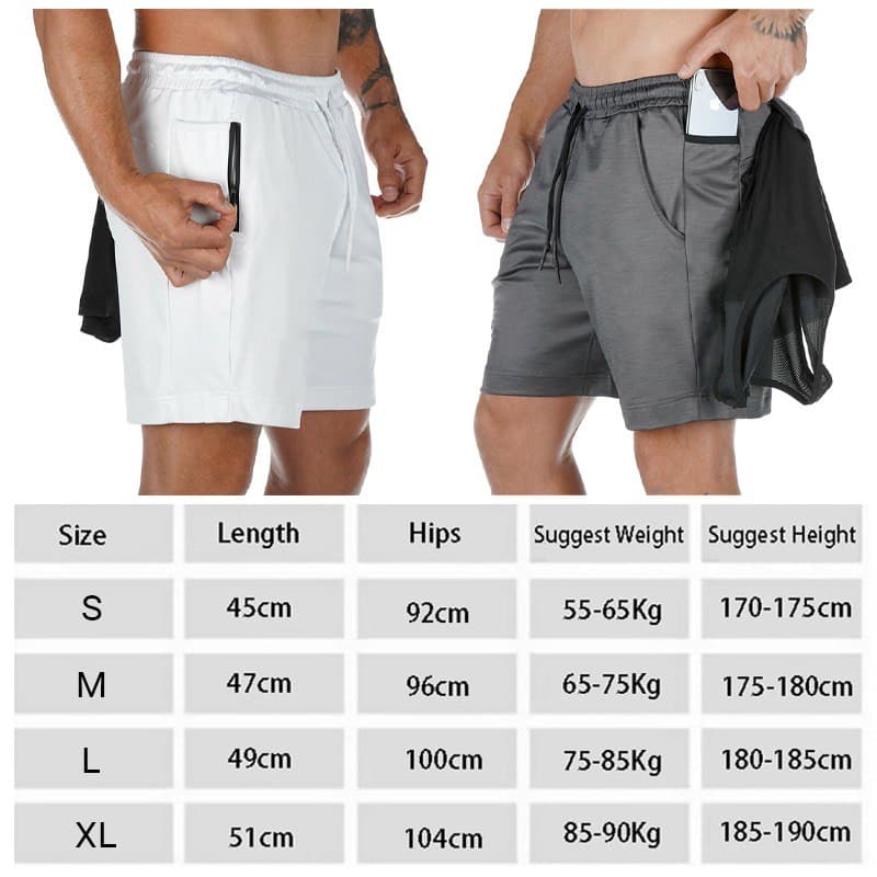 2 in 1 Sports Shorts