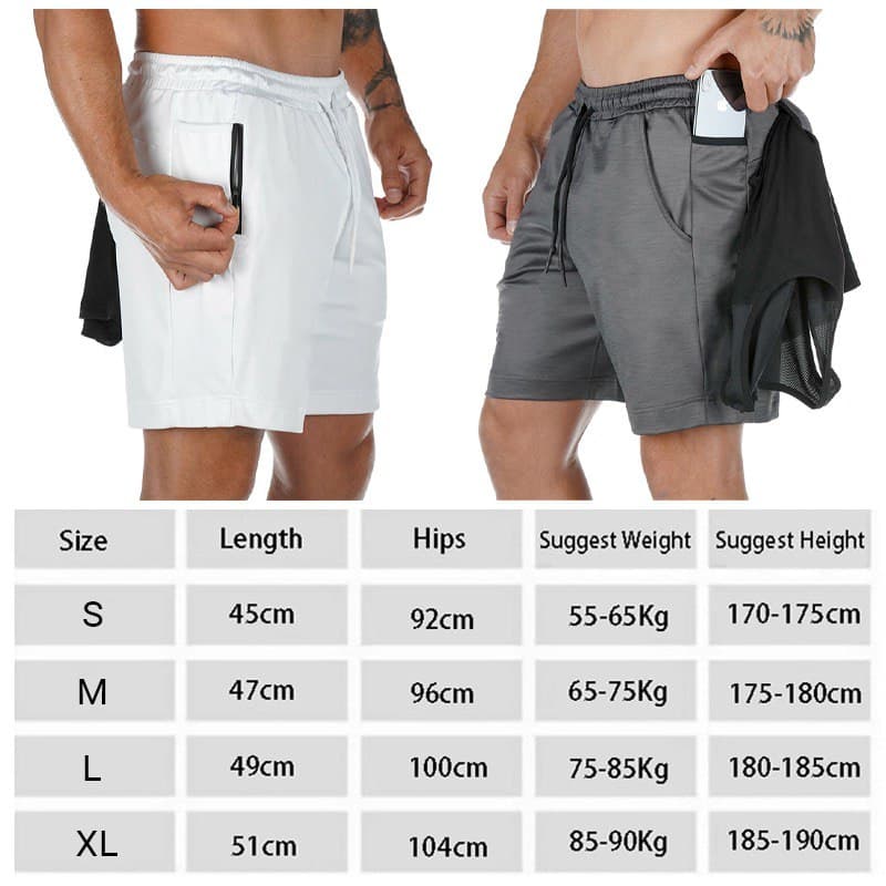 2 in 1 Sports Shorts - ExplorerChoice